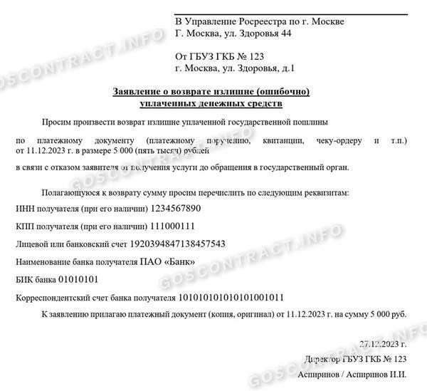 Сбор необходимой документации для запроса на возврат средств