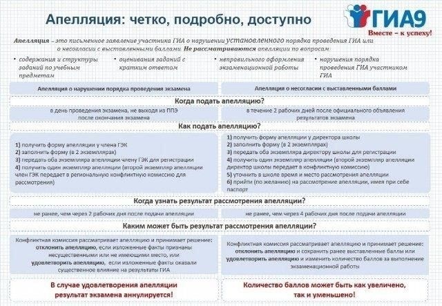 Основные даты подачи апелляций после вынесения судебного решения